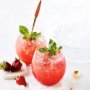 Basil, strawberry and watermelon cooler