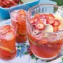 Strawberry & lime sparkling punch