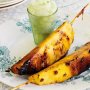 Grilled pineapple with lemon granita