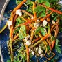 Baby carrot salad with roasted lemon dressing