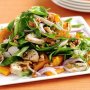 Maple-roasted pumpkin and chicken salad
