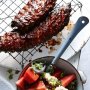 Dr pepper ribs with watermelon salad