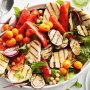 Chargrilled vegetable and haloumi salad