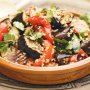 Eggplant, capsicum and burghul salad