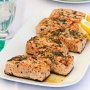 Barbecued salmon with lemon and herbs