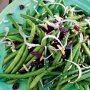 Green bean and dried cranberry salad