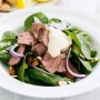 Spiced lamb and spinach salad