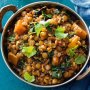 Braised spring dhal with spinach