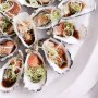 Oysters with pickled ginger dressing