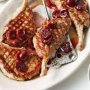 Pork cutlets with quick pickled cherries