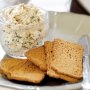 Smoked-trout pate with melba toasts