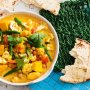Creamy chickpea and vegetable curry