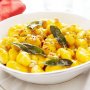 Gnocchi with roasted pumpkin sauce, pinenuts and sage